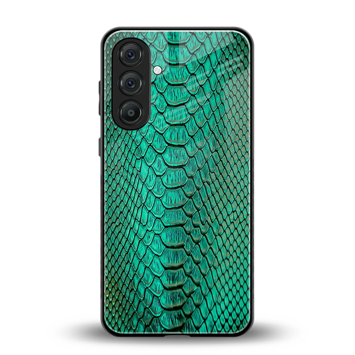 Croco Emerald back phone cover | glass case for samsung galaxy a36 5g