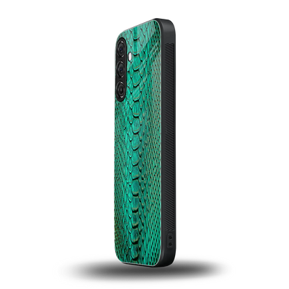 Croco Emerald samsung galaxy a14 5g mobile cover | shockproof glass phone case