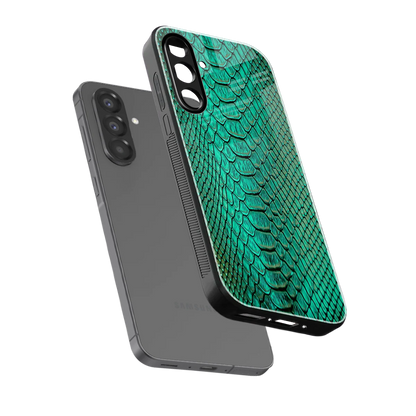 Croco Emerald sleek samsung galaxy a36 5g cover with tempered glass back and TPU edges