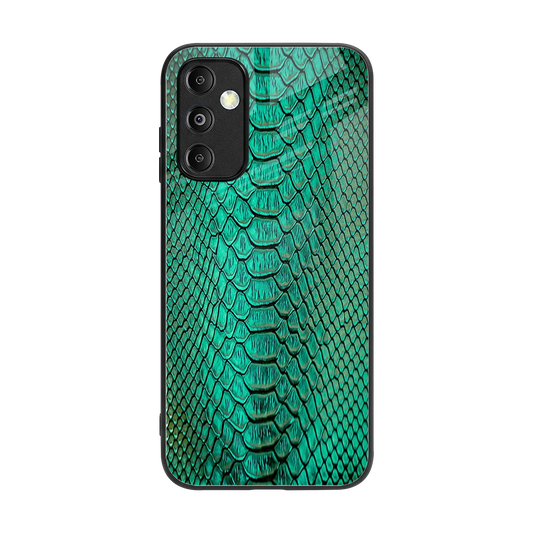 Croco Emerald back phone cover | glass case for samsung galaxy m14 5g