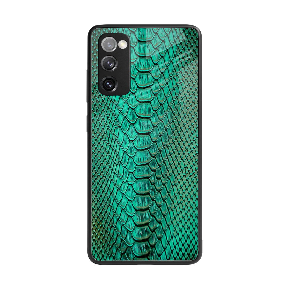 Croco Emerald back phone cover | glass case for samsung galaxy s20 fe