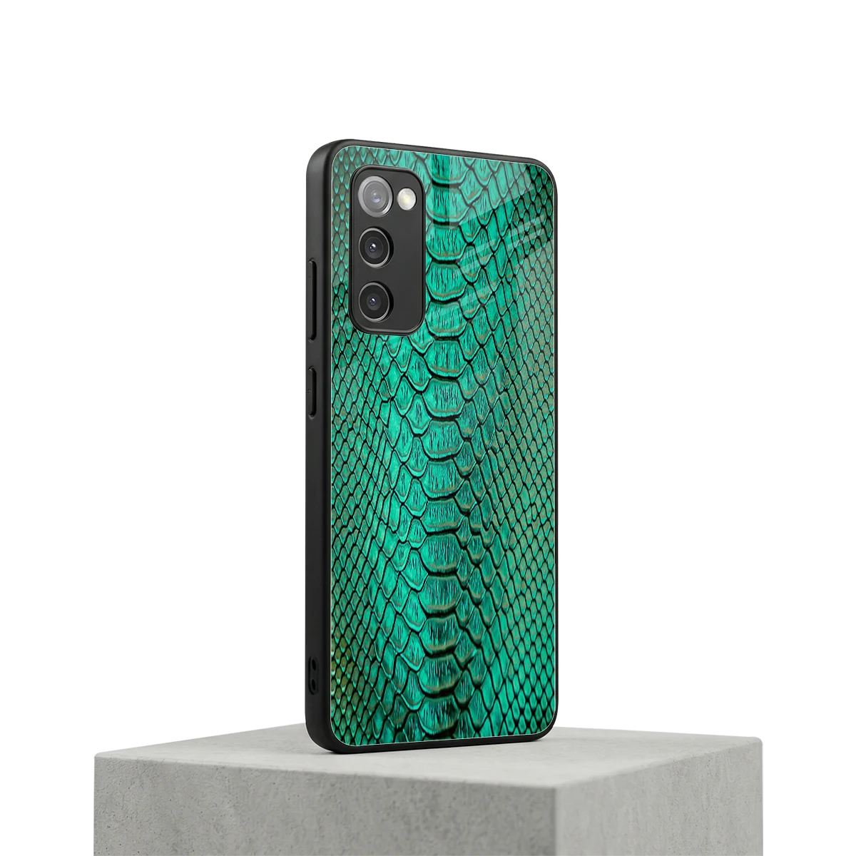 Croco Emerald samsung galaxy s20 fe mobile cover | shockproof glass phone case