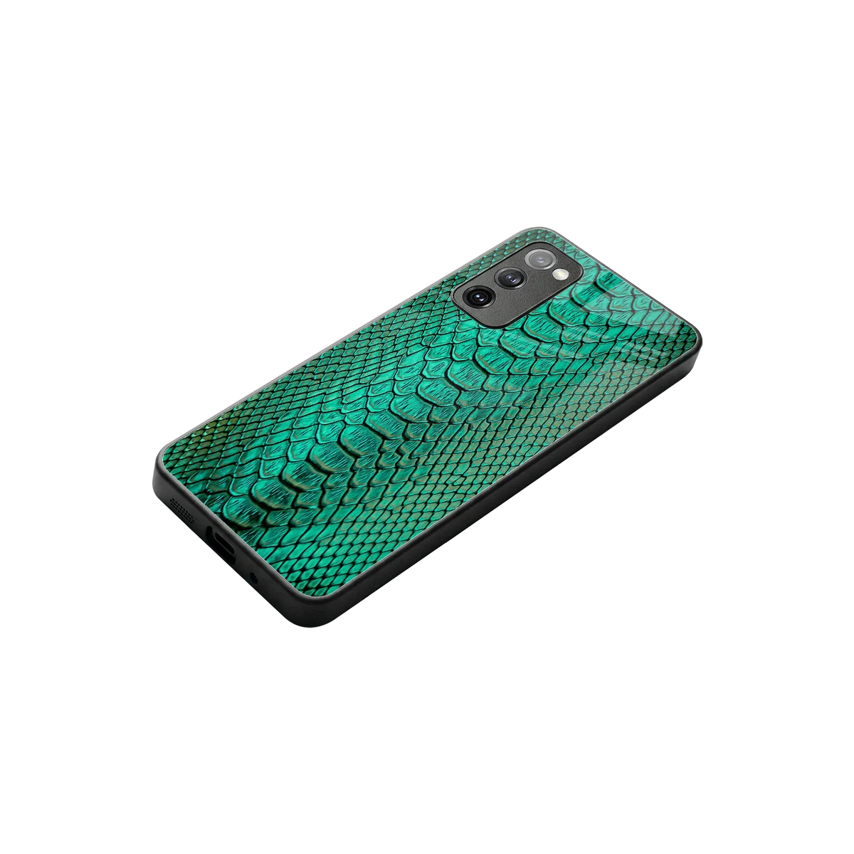 Croco Emerald stylish phone case for samsung galaxy s20 fe | glossy glass and slim fit