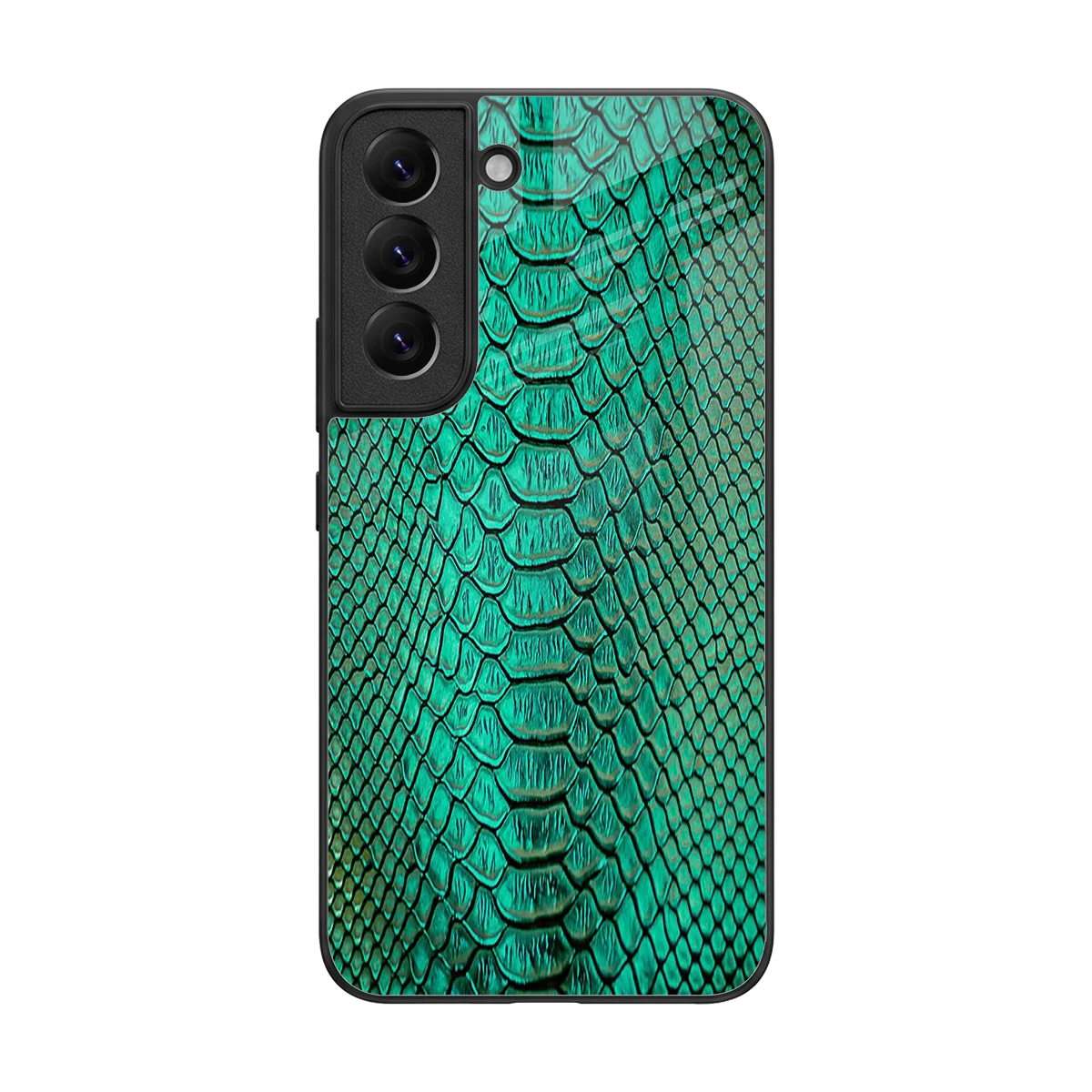 Croco Emerald back phone cover | glass case for samsung galaxy s22