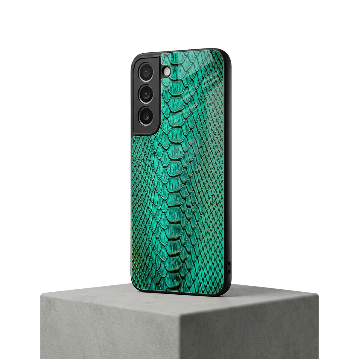 Croco Emerald samsung galaxy s22 mobile cover | shockproof glass phone case