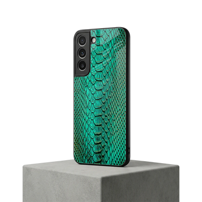 Croco Emerald samsung galaxy s22 mobile cover | shockproof glass phone case