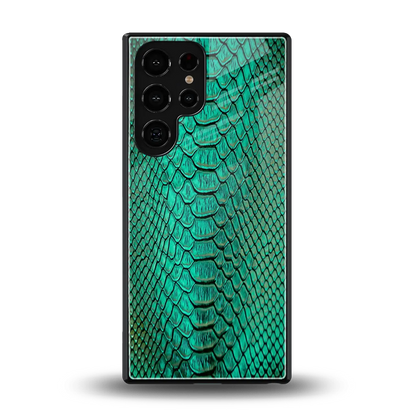Croco Emerald back phone cover | glass case for samsung galaxy s26 ultra