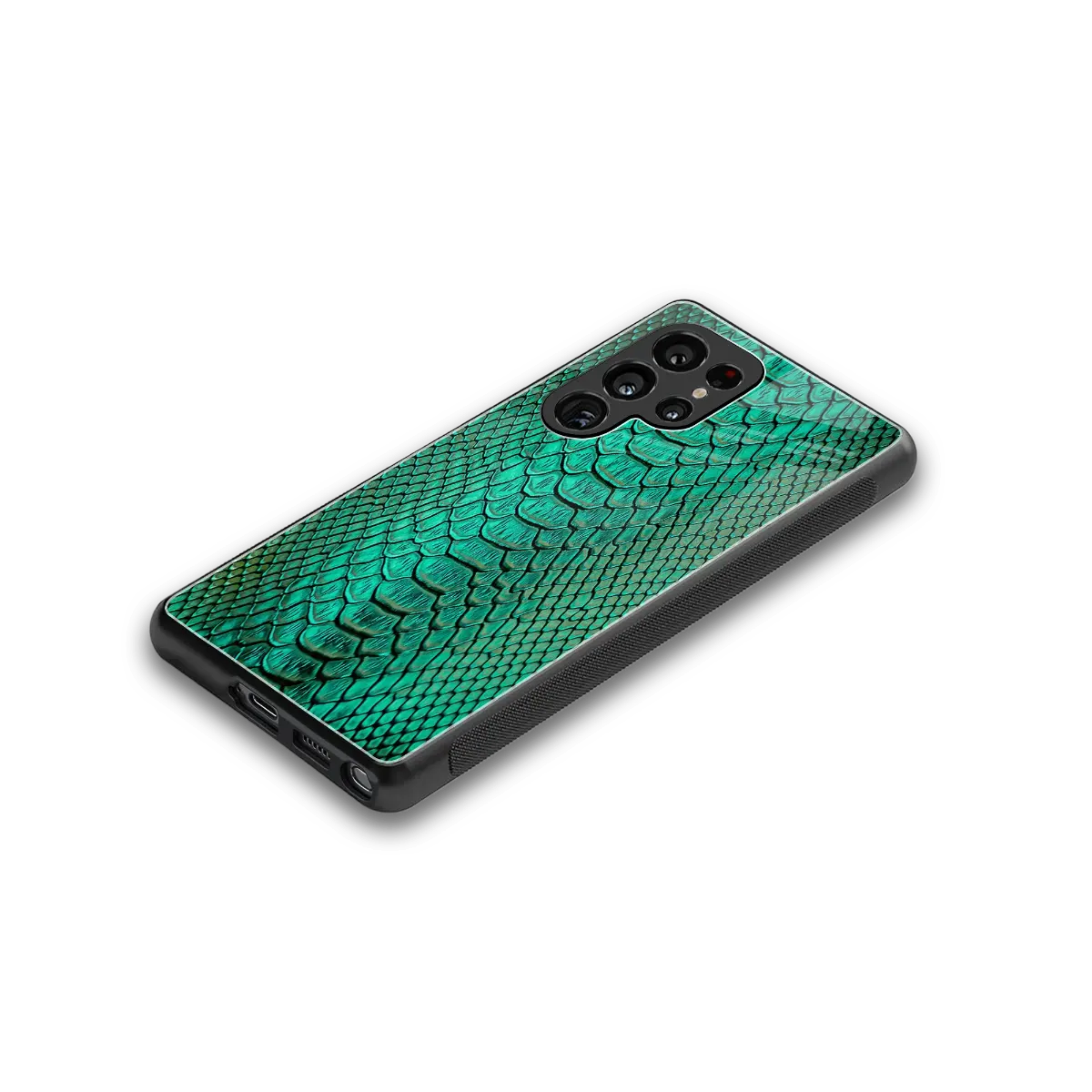 Croco Emerald stylish phone case for samsung galaxy s26 ultra | glossy glass and slim fit