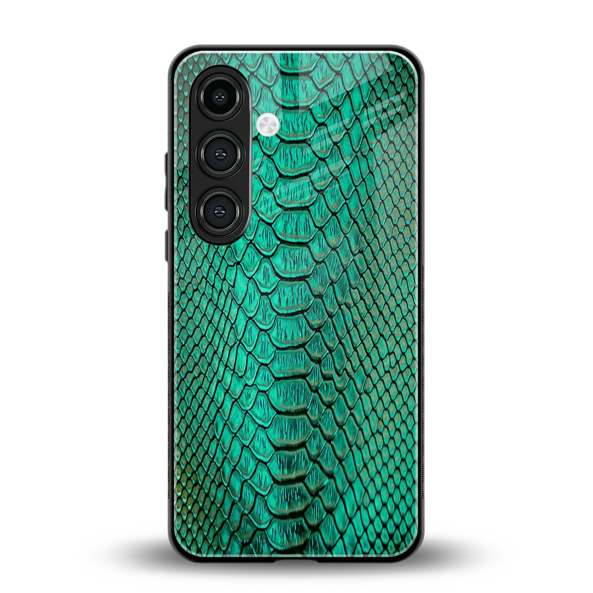 Croco Emerald back phone cover | glass case for samsung galaxy s25
