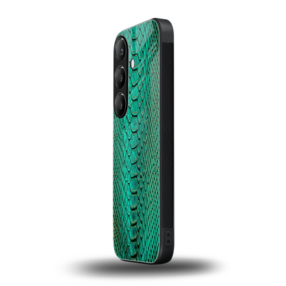 Croco Emerald samsung galaxy s24 mobile cover | shockproof glass phone case