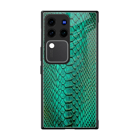 Croco Emerald back phone cover | glass case forvivo v30 pro