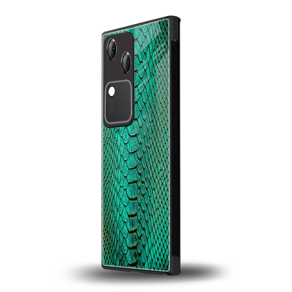 Croco Emerald vivo v30 mobile cover | shockproof glass phone case