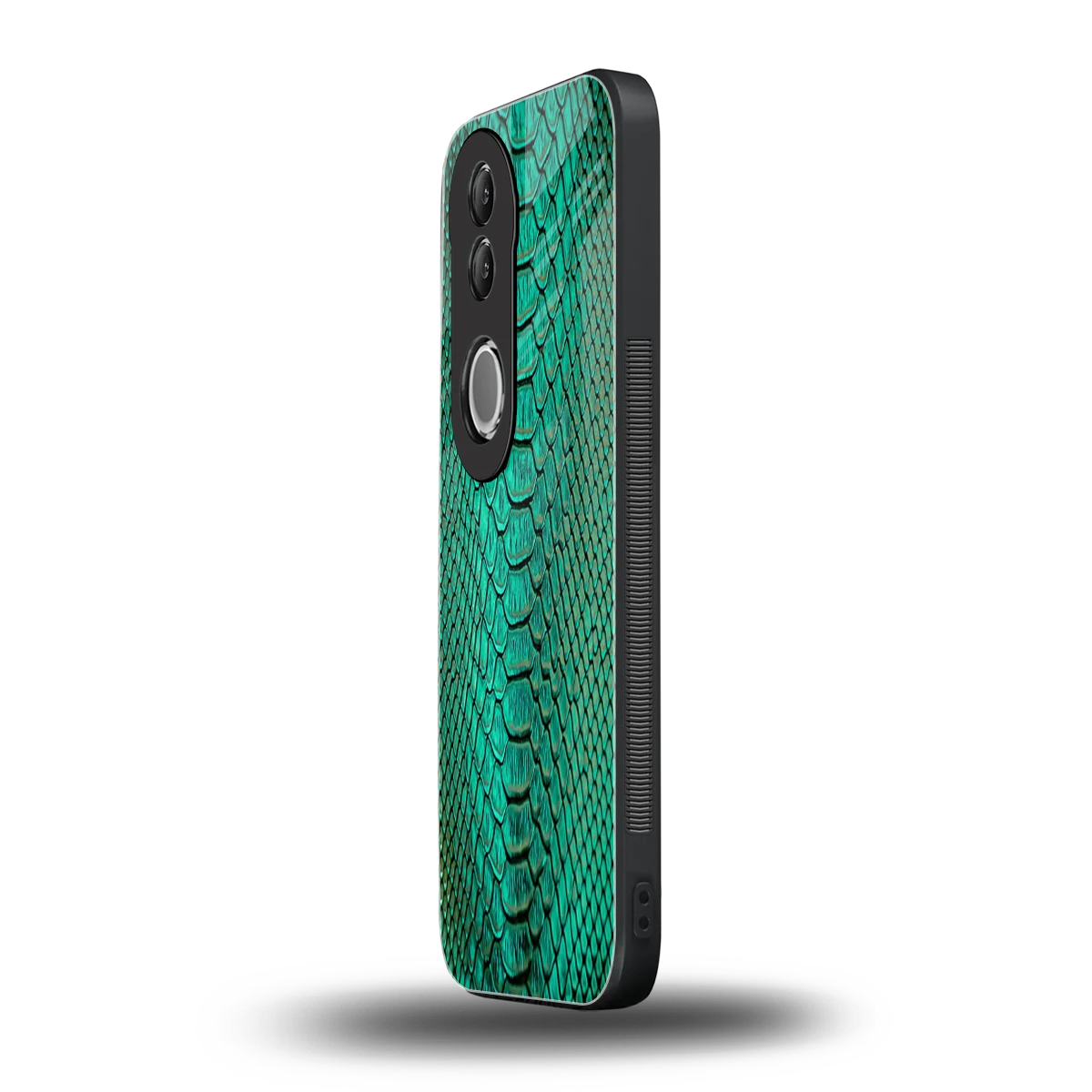 Croco Emerald vivo v50 mobile cover | shockproof glass phone case