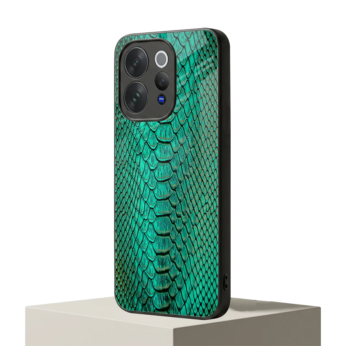 Croco Emerald vivo v70 mobile cover | shockproof glass phone case