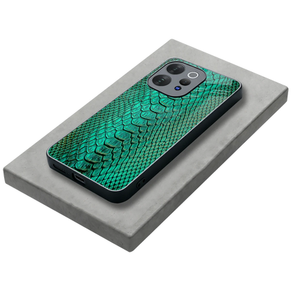 Croco Emerald stylish phone case for vivo v70 | glossy glass and slim fit