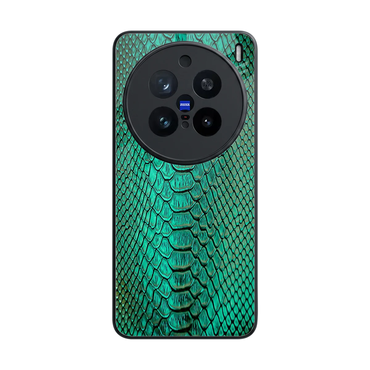 Croco Emerald back phone cover | glass case for vivo x200 pro