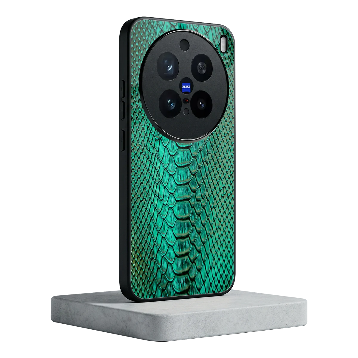 Croco Emerald vivo x200 pro mobile cover | shockproof glass phone case