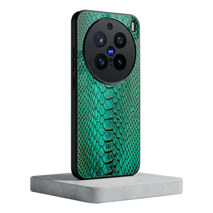 Croco Emerald vivo x200 pro mobile cover | shockproof glass phone case