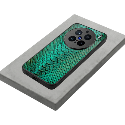 Croco Emerald stylish phone case for vivo x200 pro | glossy glass and slim fit