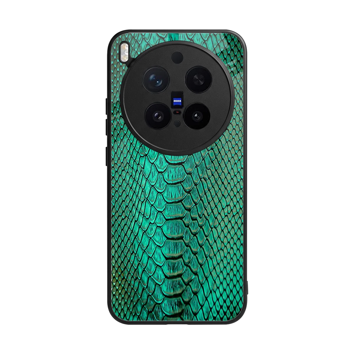 Croco Emerald back phone cover | glass case for vivo x300 pro