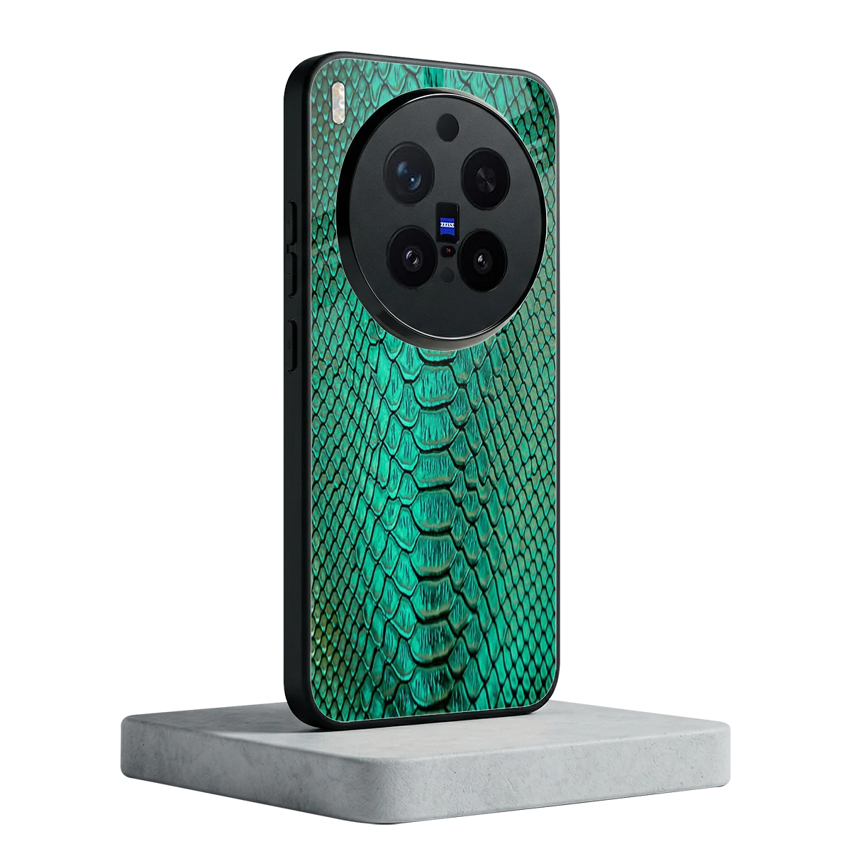 Croco Emerald vivo x300 pro mobile cover | shockproof glass phone case