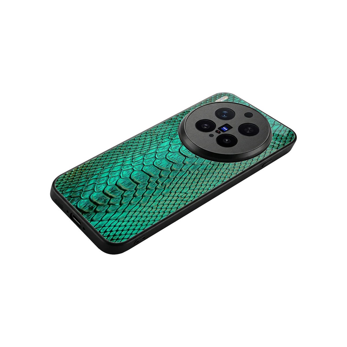 Croco Emerald stylish phone case for vivo x300 pro | glossy glass and slim fit
