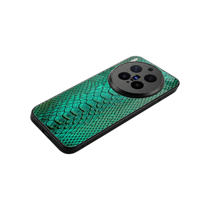 Croco Emerald stylish phone case for vivo x300 pro | glossy glass and slim fit