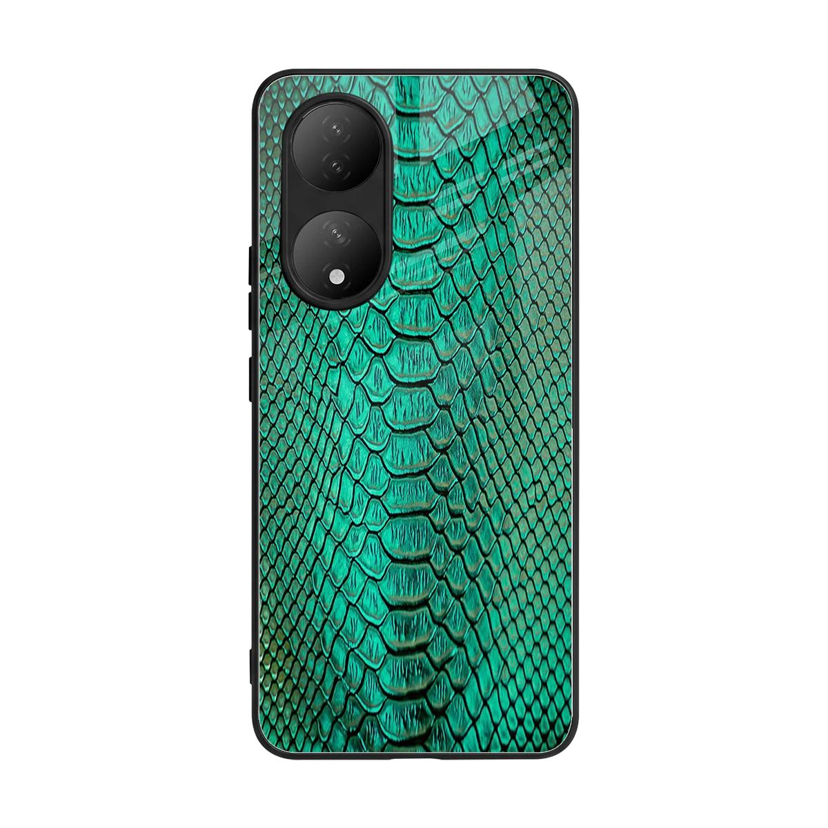 Croco Emerald back phone cover | glass case for Vivo-y100