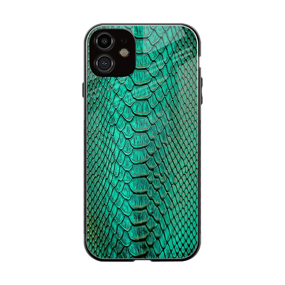 Croco Emerald back phone cover | glass case for iphone 11