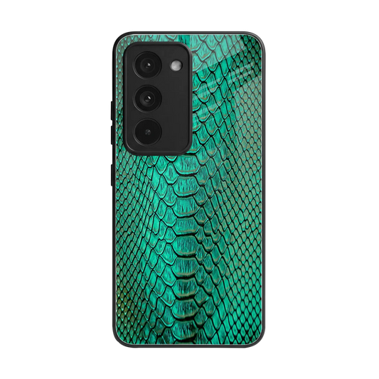 Croco Emerald back phone cover | glass case for redmi 15 5g