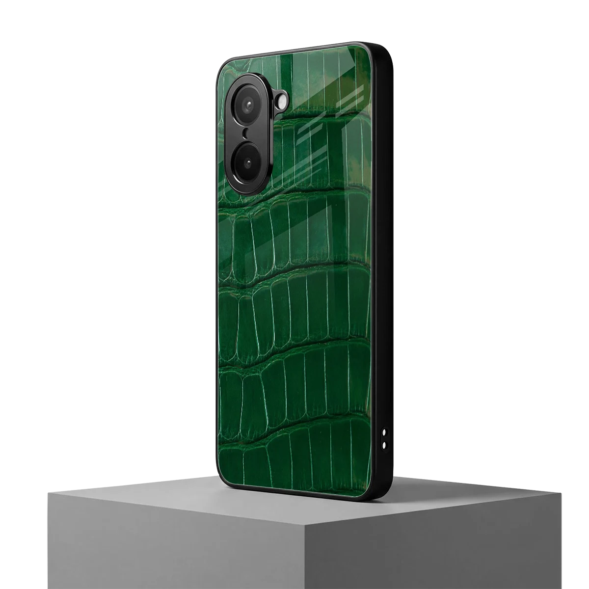 Croco Green oneplus nord ce5 5g mobile cover | shockproof glass phone case