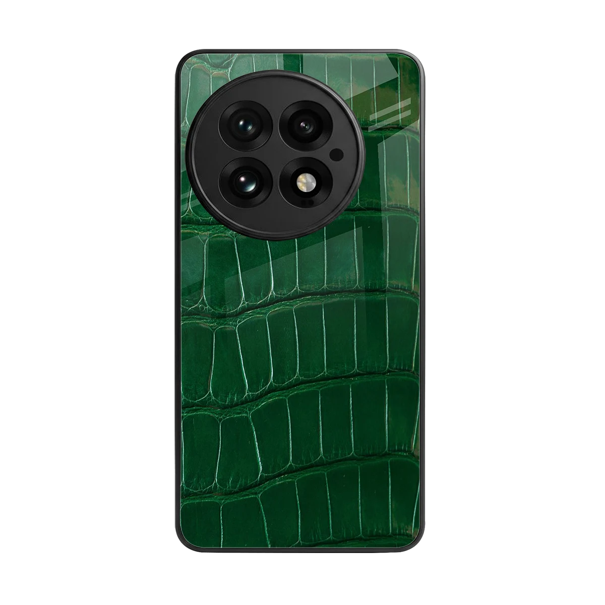 Croco Green back phone cover | glass case for oneplus 13