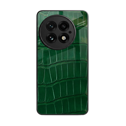 Croco Green back phone cover | glass case for oneplus 13