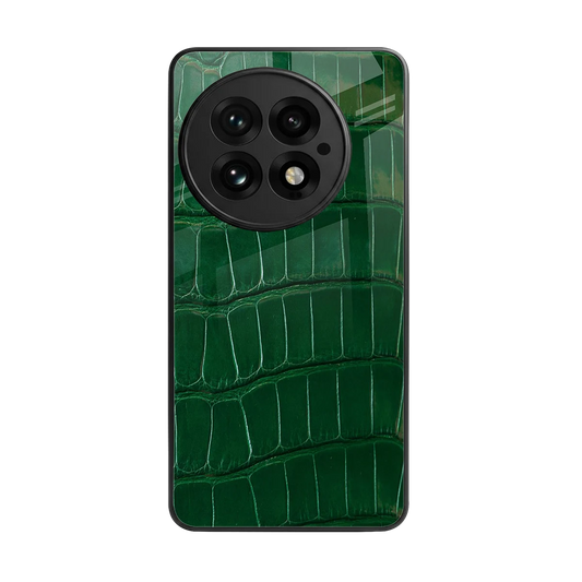 Croco Green back phone cover | glass case for oneplus 13