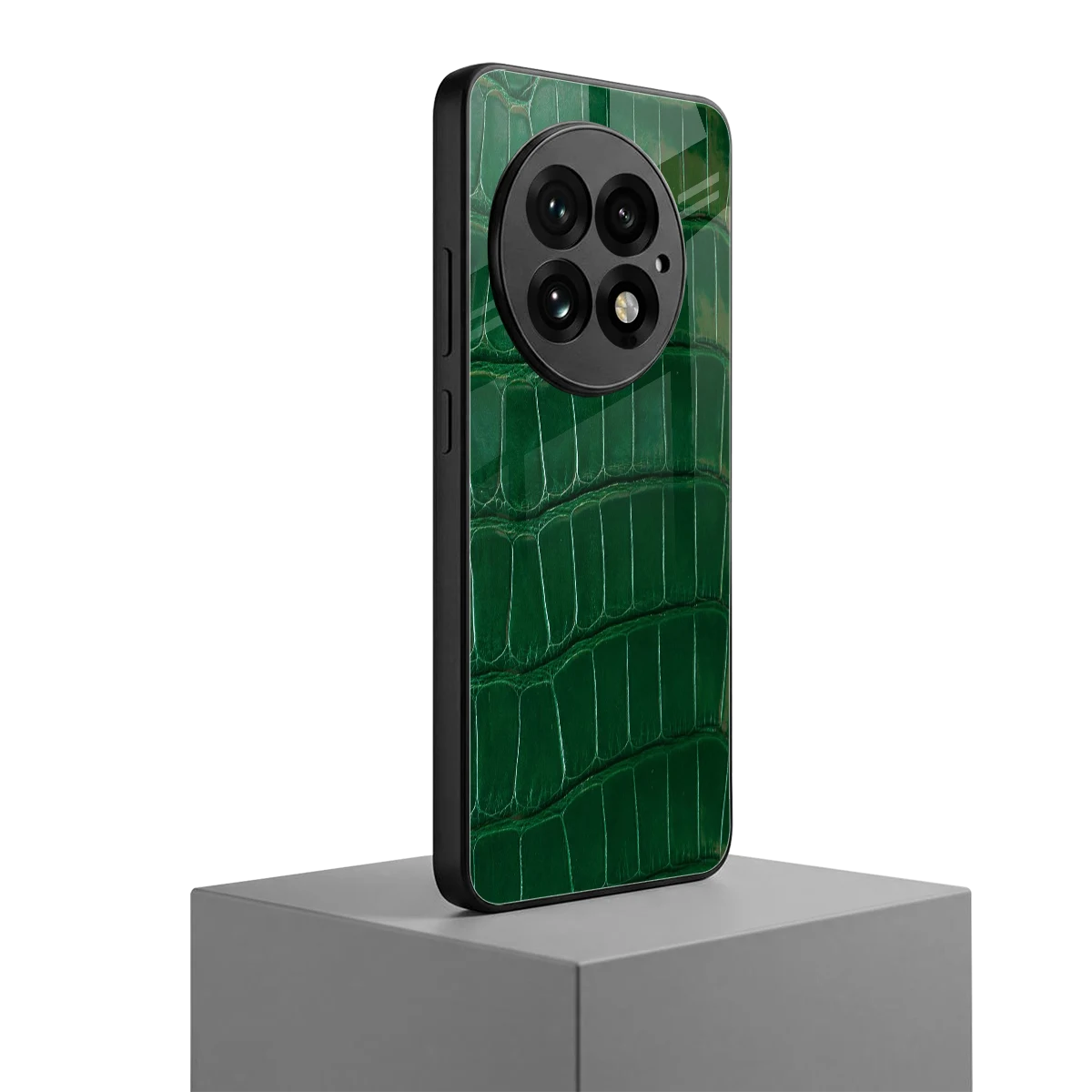 Croco Green oneplus 13 mobile cover | shockproof glass phone case