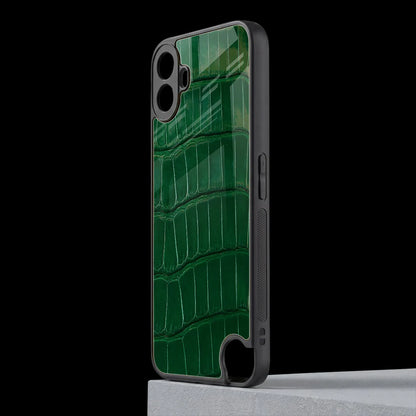 Croco Green cmf nothing phone 1 mobile cover | shockproof glass phone case