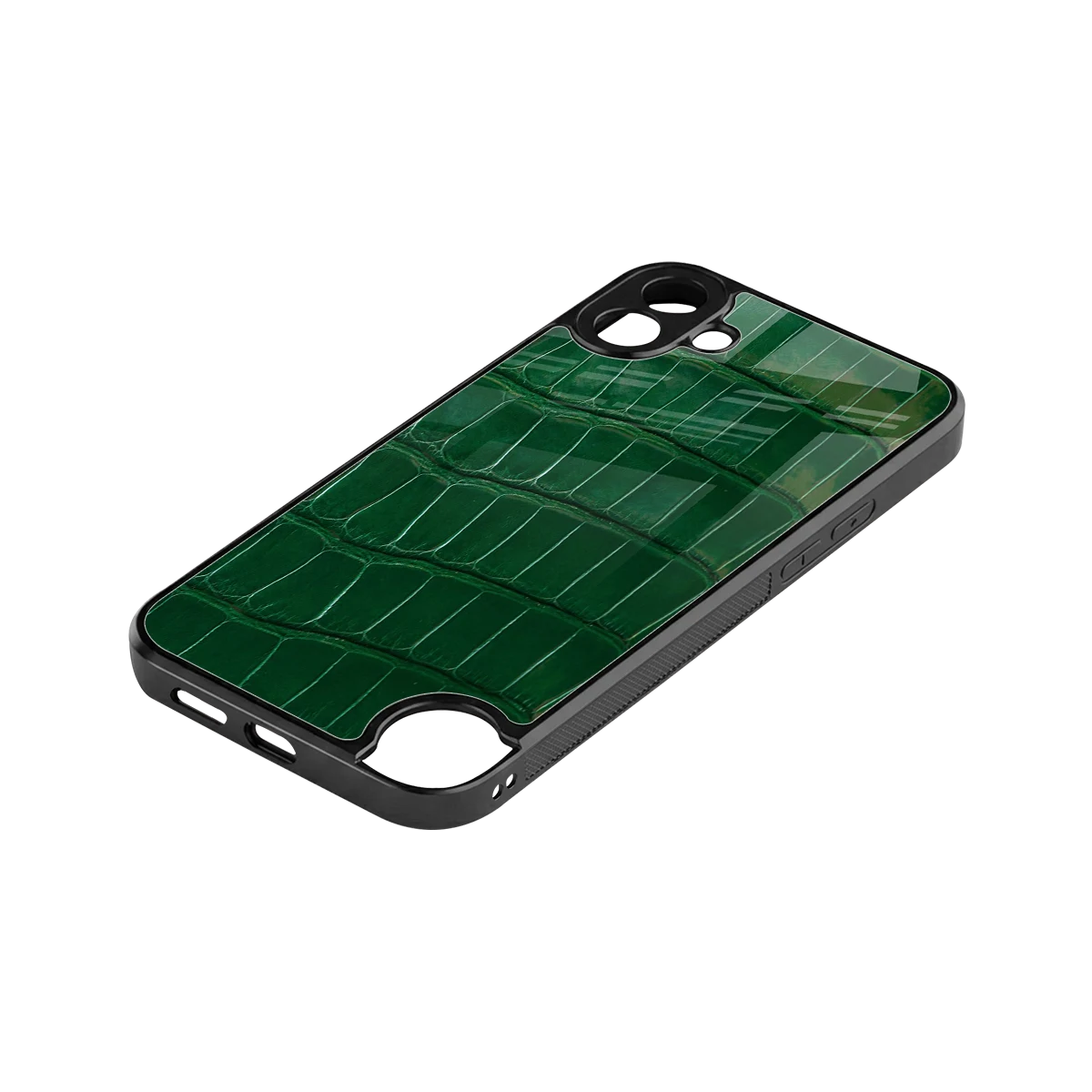 Croco Green stylish phone case for cmf nothing phone 1 | glossy glass and slim fit