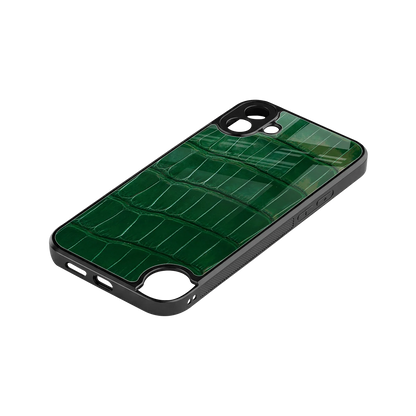 Croco Green stylish phone case for cmf nothing phone 1 | glossy glass and slim fit