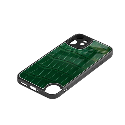 Croco Green stylish phone case for cmf nothing phone 2 pro | glossy glass and slim fit