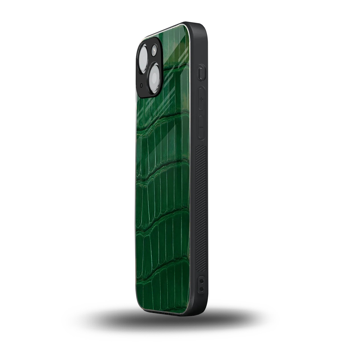 Croco Green iphone 13 mini mobile cover | shockproof glass phone case