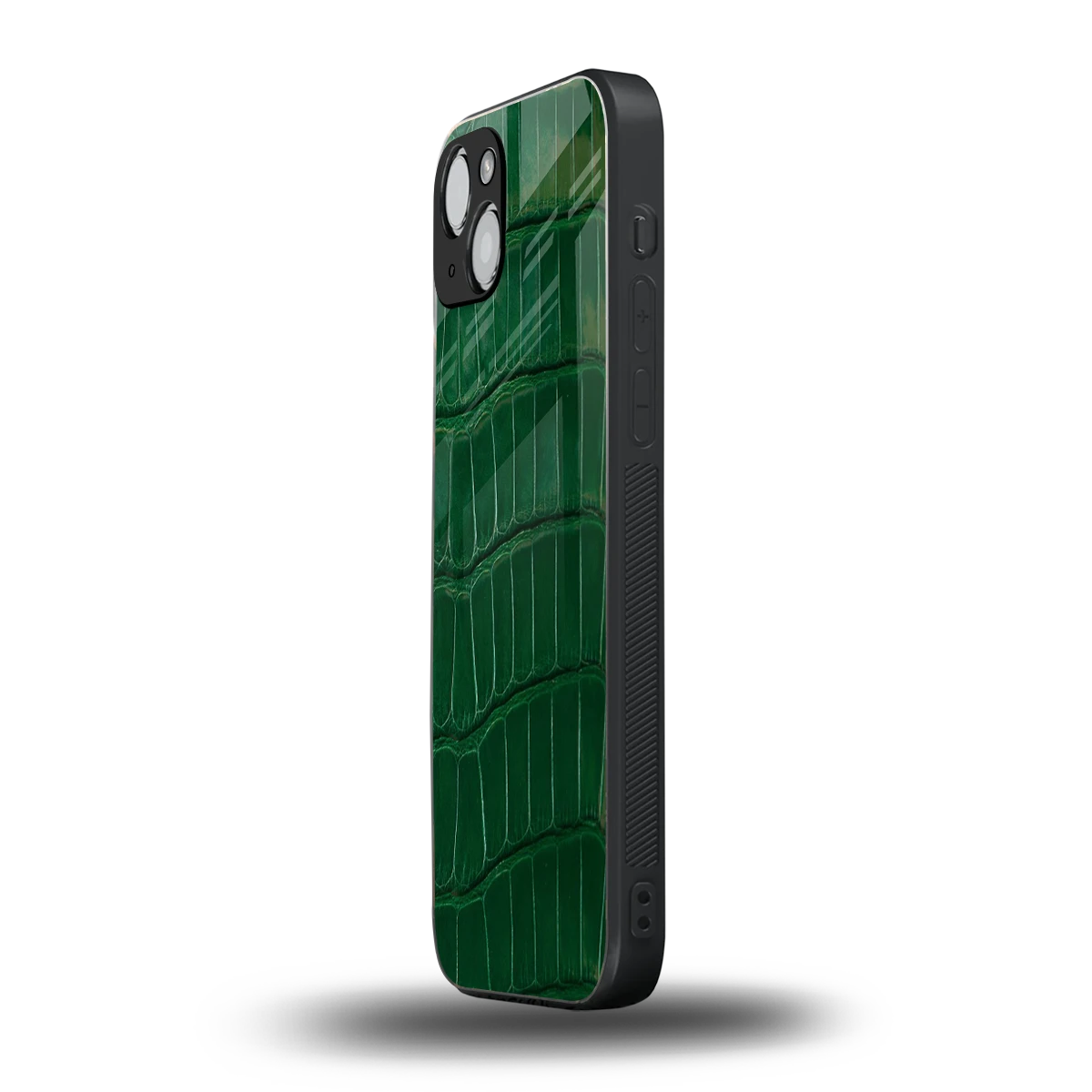 Croco Green iphone 13 mobile cover | shockproof glass phone case