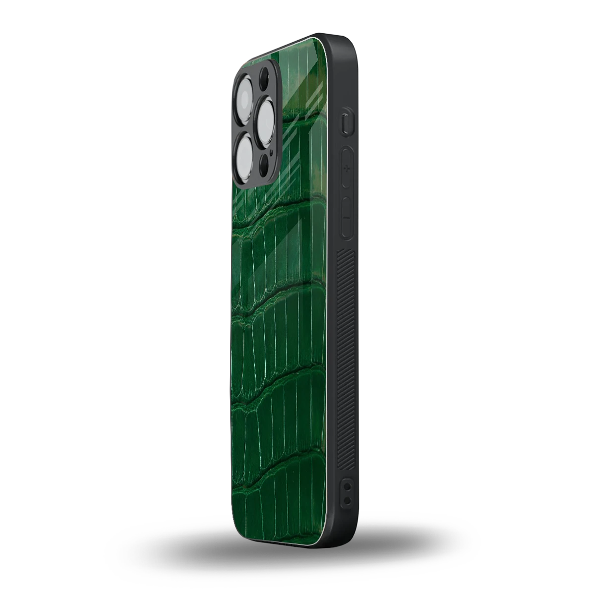 Croco Green iphone 15 pro max mobile cover | shockproof glass phone case