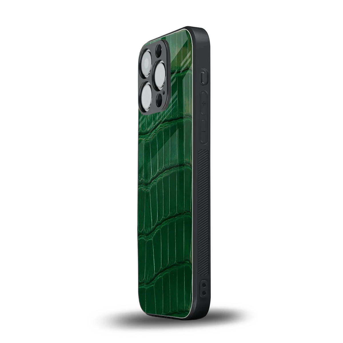 Croco Green iphone 16 pro mobile cover | shockproof glass phone case