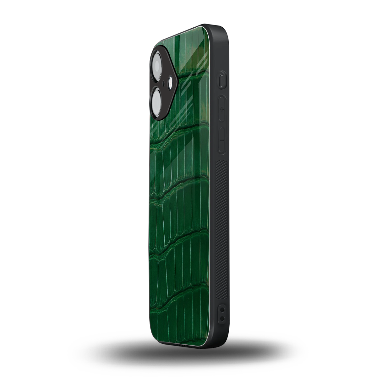 Croco Green Phone Case for Iphone 16 | Glass Case