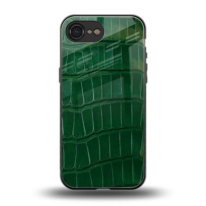 Croco Green back phone cover | glass case for iphone 16e