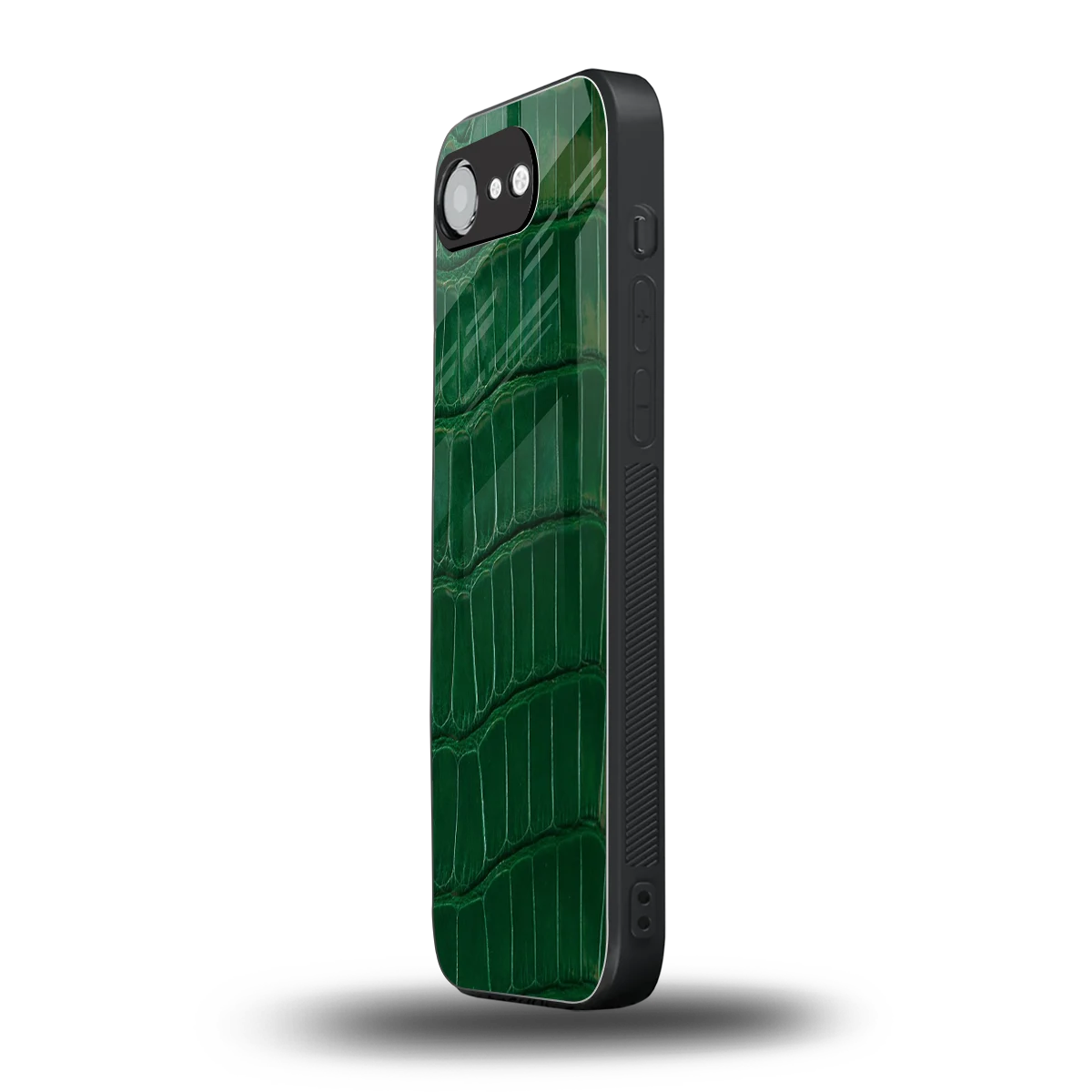 Croco Green iphone 17e mobile cover | shockproof glass phone case