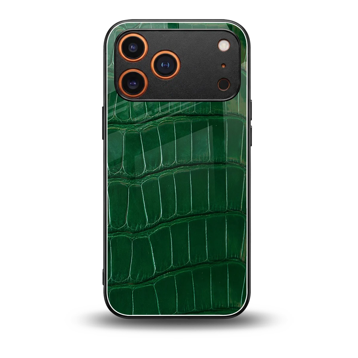 Croco Green back phone cover | glass case for iphone 17 pro max