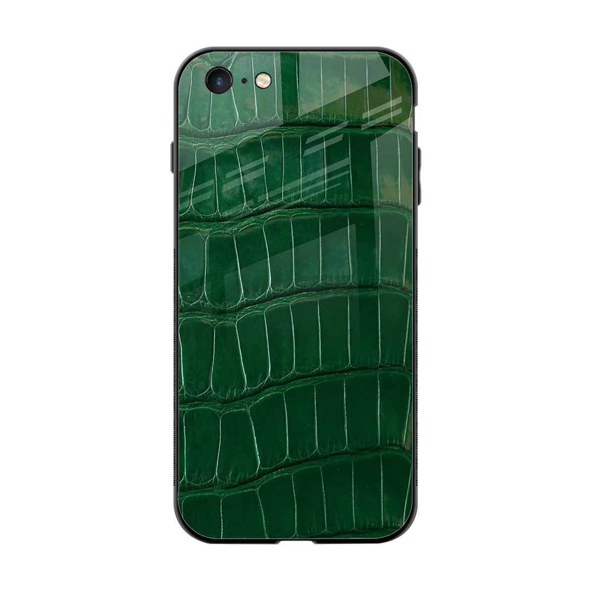 Croco Green back phone cover | glass case for iphone 6s