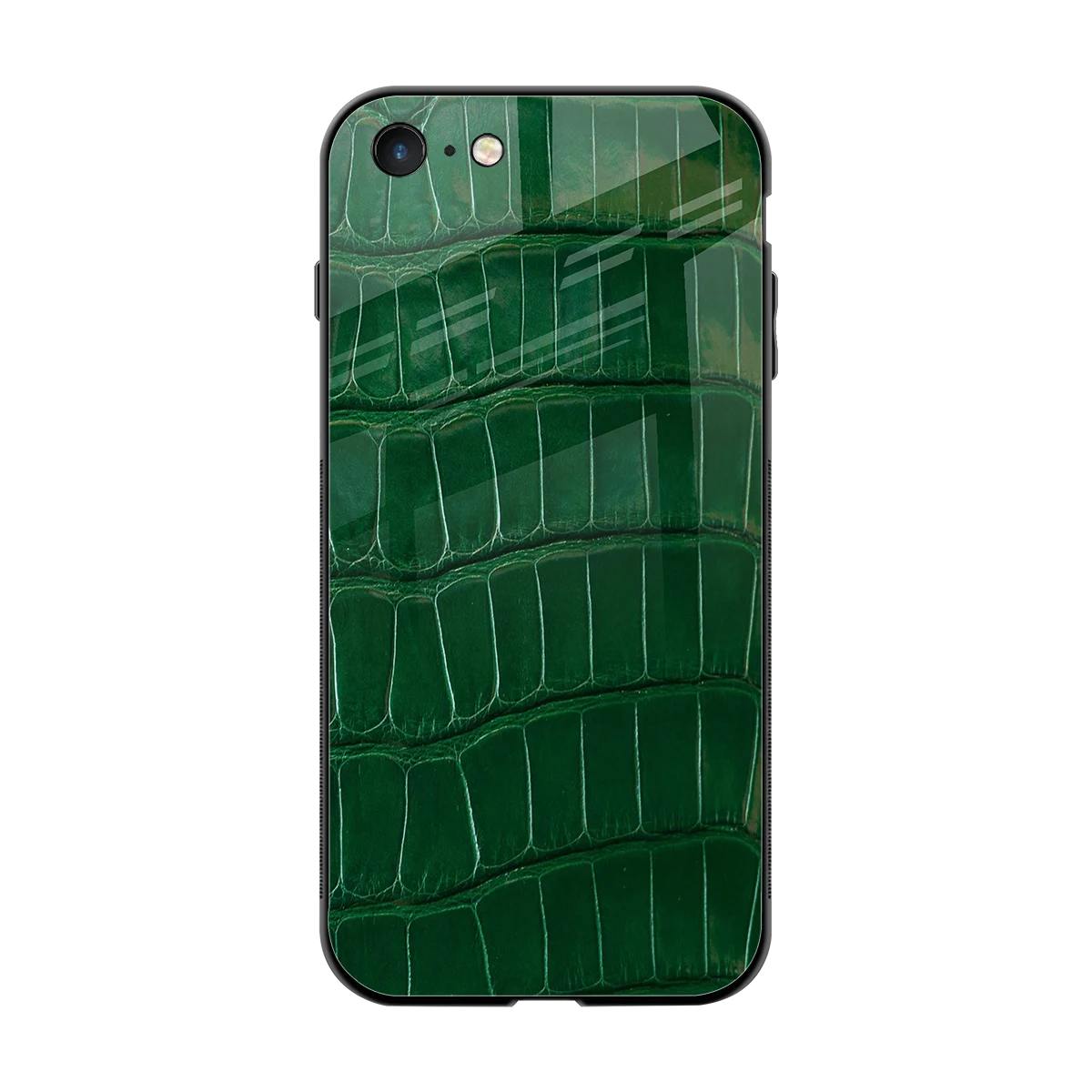 Croco Green back phone cover | glass case for iphone 7