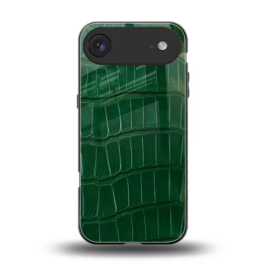 Croco Green back phone cover | glass case for iphone air